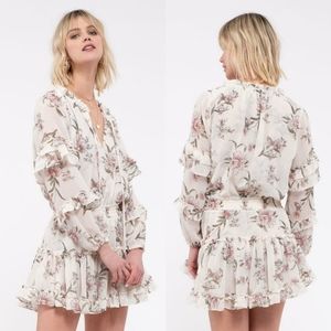 Blu Pepper Ruffle Tiered Floral Dress